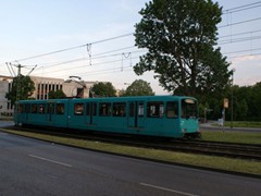 Solo unterwegs Richtung Industriehof am Hausener Kreisel.