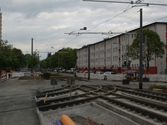 Der Abzweig von der Mörfelder Landstarße in die Stresemannallee