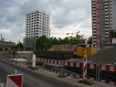 Im Mai 2014 sah es noch so aus. Im Dezember 2014 wurde die Strecke eröffnet.