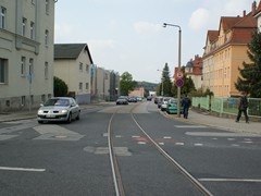 Blick von oben Richtung Werk