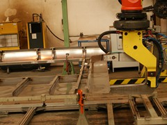 Detail des Punktschweißroboters