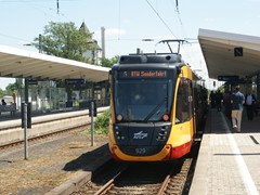 Bahnsteig in Bad Homburg