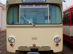 Zum Jubiläum 50 Jahre U-Bahn 2018 durfte der U1 Wagen nach Heddernheim