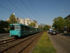Der U-2 Kurs kurz vor der Station "Fischstein" Richtung Heerstraße