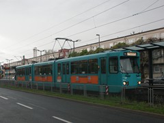Hier als Solowagen als Pendel zwischen Industriehof und Heerstraße anlässlich von Bauarbeiten.