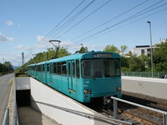 ..und erreichen nach wenigen Minuten die Station "Friedhof Westhausen"
