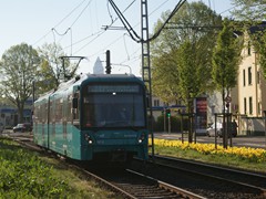 Dieser U-5 Wagen als Fahrschule in Höhe der alten Station Fischstein.