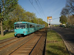 Am ehm. "Hausener Kreisel" hier ein aus U2 Wagen gebildeter Kurs