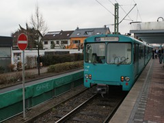 Die Linie U7 beginnt an der Station Hausen