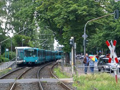 Die Station Schaefflestraße. Ab hier teilt sich die U7 die Strecke mit der Linie U4