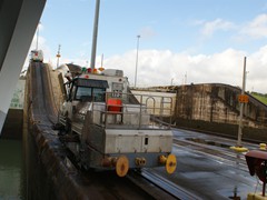 Ca. 45 Grad beträgt die Steigung zur nächsten Staustufe