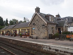 Das Empfangsgebäude Boat of Garten