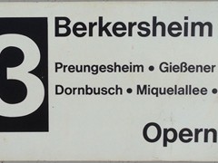 Der Linienverlauf, bevor sie eingestellt wurde.