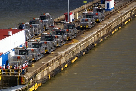 Die Treidelloks des Panamakanal