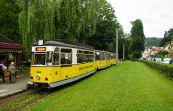 Kirnitzschtalbahn von Bad Schandau Kurpark zum Lichtenhainer Wasserfall