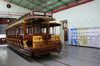 Das Straßenbahnmuseum in Lissabon