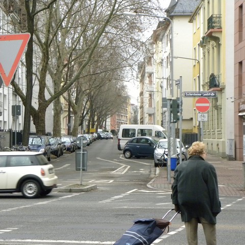 Fichardstraße Blick nach Osten ohne Vorgärten