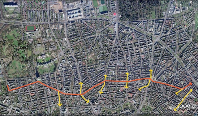 Ringlinie Übersichtskarte