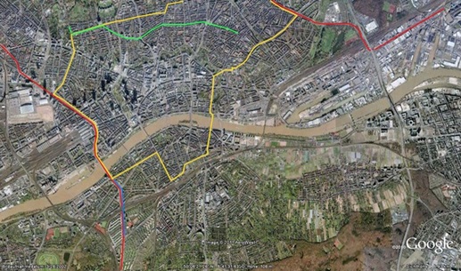 Stresemannalle, Teil der zukünftigen Ringlinie