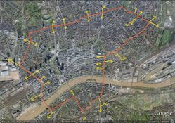 Frühe Versuche einer Straßenbahnringlinie in Frankfurt