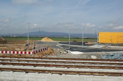 Baustellen der Stadtbahn und Straßenbahn in Frankfurt zur Verbesserung des Netzes