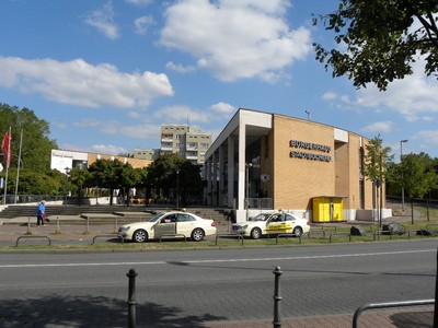 Bürgerhaus auf dem Gelände der ehemaligen Wendeschleife Griesheim